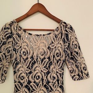 Beautiful Le Chateau shear dress with sequins!